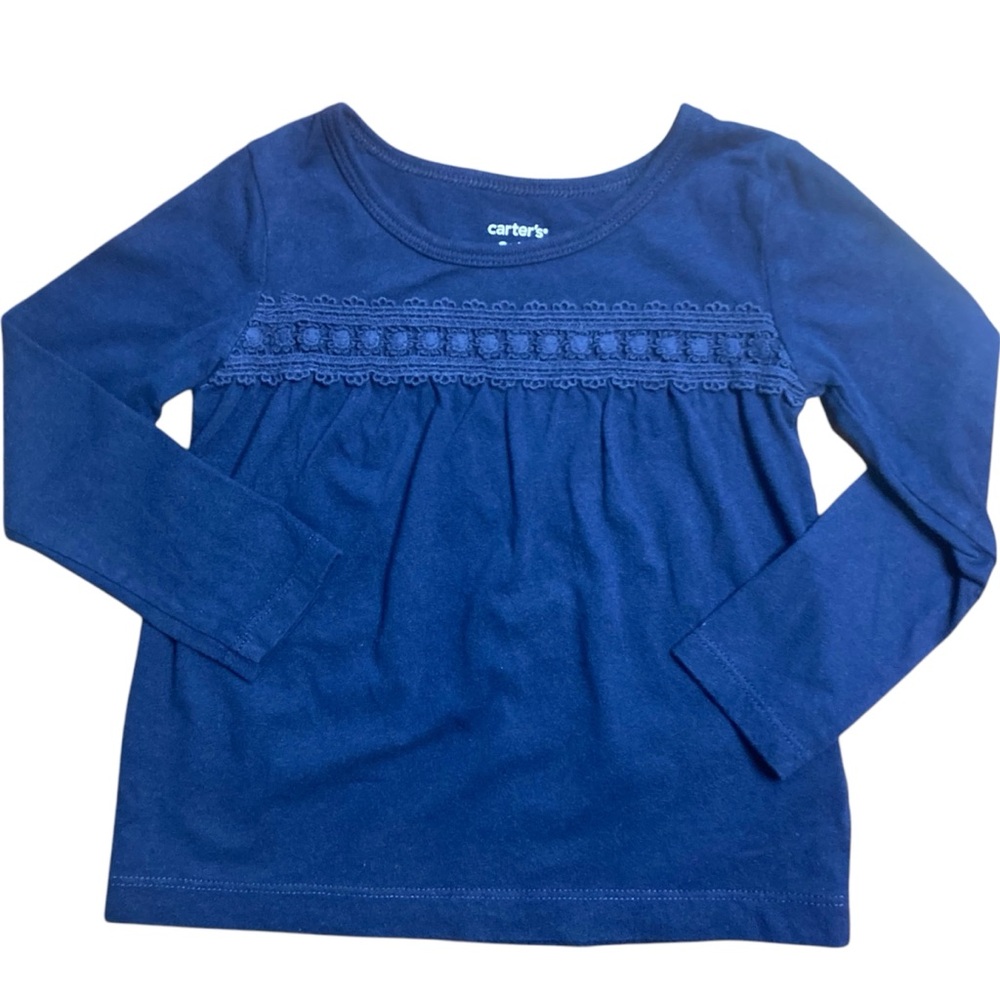 Carter's navy blue long sleeve shirt 2T